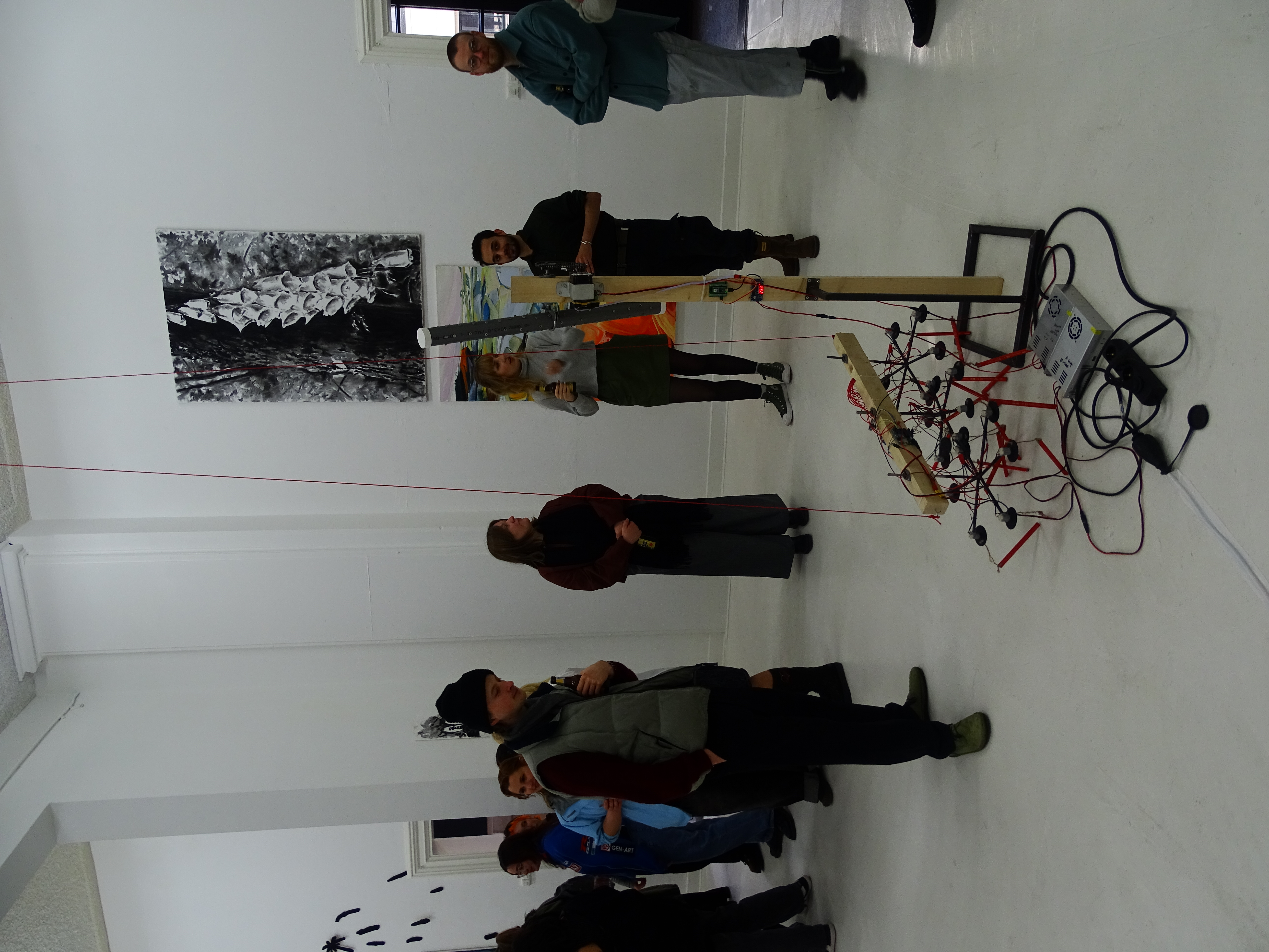 The full arrangement with people in it. A body in the space alters acoustics. Presence shifts the field.